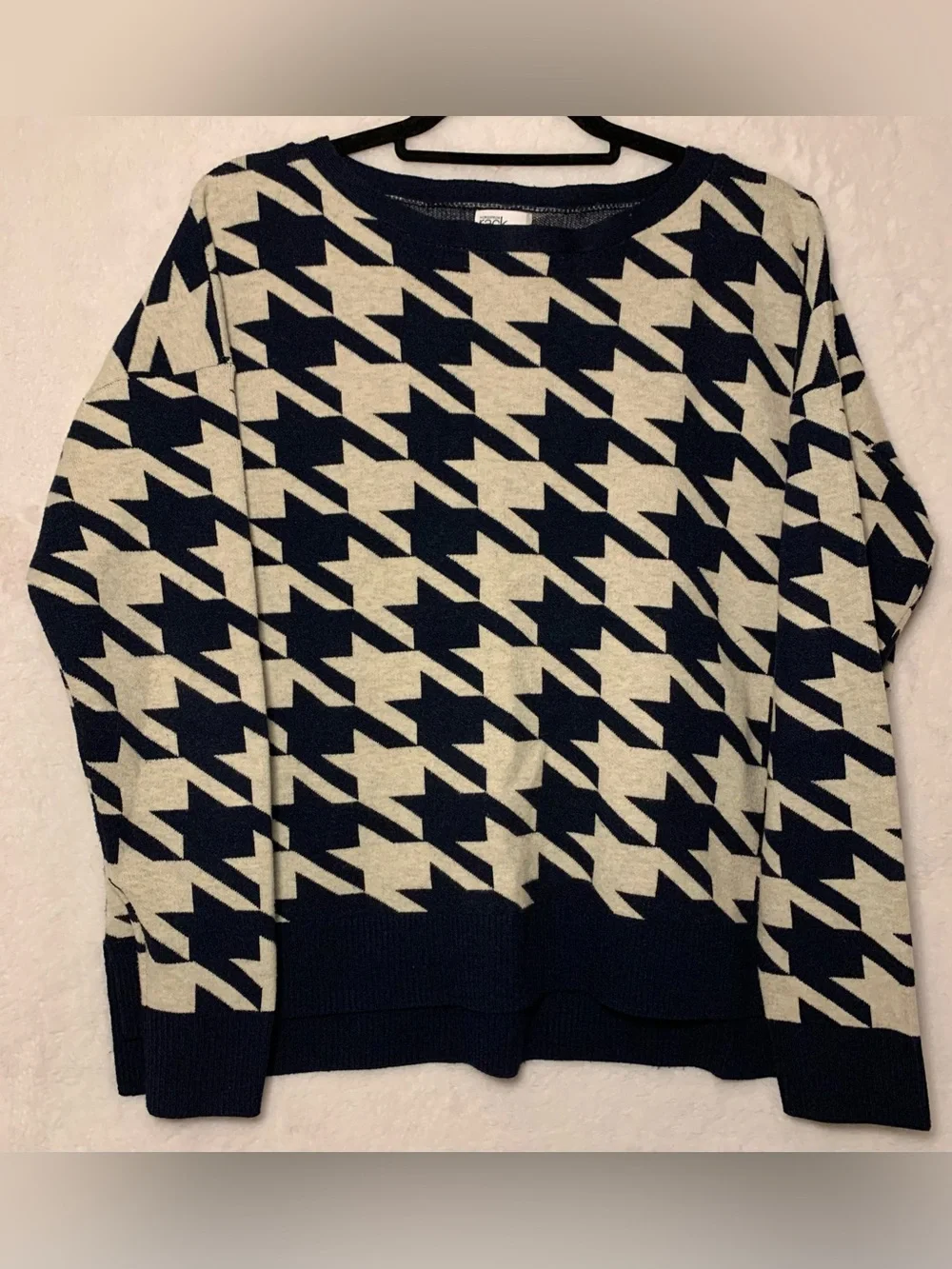 Nordstrom Houndstooth Crewneck Sweater